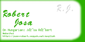 robert josa business card